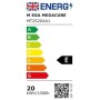 Chestele Lampada da Parete LED Moderna Impermeabile ovale 20W 3000K IP65 Illuminazione Per Esterni e Interni - nero