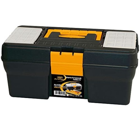 Art Plast 5500 Valigetta Porta Utensili in plastica, Nero/Giallo