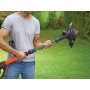 BLACK+DECKER STC1820EPC-QW Tagliabordi PowerCommand a Batteria Litio 18V-2.0Ah, Taglio 28cm