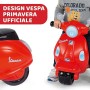 Chicco Vespa per Bambini Primavera Rossa, Moto Giocattolo Cavalcabile con Pannello Elettronico, Luci e Suoni, Ruote di Supporto 