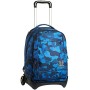 INVICTA S.P.A. Trolley New Tech Camo Squared, Blu, 3 in 1 Zaino Sganciabile, Viaggio & Scuola