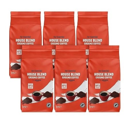 Marchio Amazon - Solimo Caffè macinato Aroma compatibile con diverse macchine da caffè - certificato UTZ, 1,36 kg (6 x 227g)