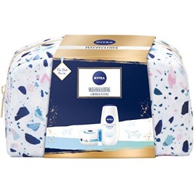 Nivea - Set regalo con beauty case, doccia di cura, crema idratante e labello, piccolo ringraziamento per momenti di coccole