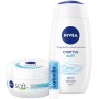 Nivea - Set regalo con beauty case, doccia di cura, crema idratante e labello, piccolo ringraziamento per momenti di coccole