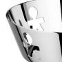 Alessi Girotondo AKK03 Cestino di Design con Bordo Traforato, Acciaio