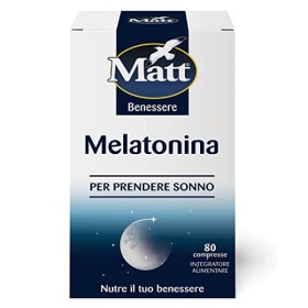 Matt - Melatonina Compresse Da 1Mg - Integratore Per Prendere Sonno - Confezione Da 6, 8 Gr