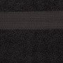 Amazon Basics AB Fade Resitant, 100% Cotone, Nero, 2 Corpo & 4 Mani