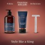 King C. Gillette Gel da Rasatura Trasparente per la Barba da Uomo con Tè Bianco e Olio di Argan, 150 ml