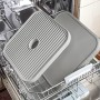 Guzzini Scolapiatti/Scolatutto Flat&Drain Kitchen Active Design, Grigio Chiaro, 36 x 36 x h5 cm