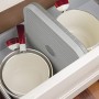 Guzzini Scolapiatti/Scolatutto Flat&Drain Kitchen Active Design, Grigio Chiaro, 36 x 36 x h5 cm