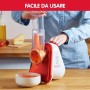 Moulinex Fresh Express DJ755G Affettatutto Grattugia Elettrico, 5 Funzioni di Taglio, 200 W, 1 Liter, 1 Decibel, plastica, Rosso
