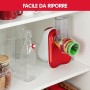 Moulinex Fresh Express DJ755G Affettatutto Grattugia Elettrico, 5 Funzioni di Taglio, 200 W, 1 Liter, 1 Decibel, plastica, Rosso