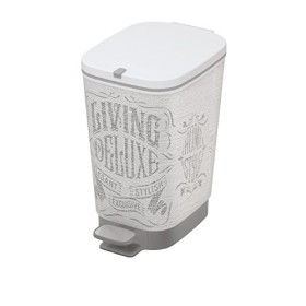 Kis Chic Pattumiera S - Pattumiera Decorata A Pedale Con Secchio Interno Per Sacchetto Da 10 Lt - 18X27X30H Laundry Bag