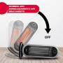 Ardes AR4B01 Stufa al Carbonio Oscillante Tizzo, 2 Lampade e 2 Potenze, Argento/Nero