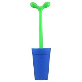Alessi Merdolino ASG04 AZ Scopino di Design in Resina Termoplastica per Pulizia WC, Blu