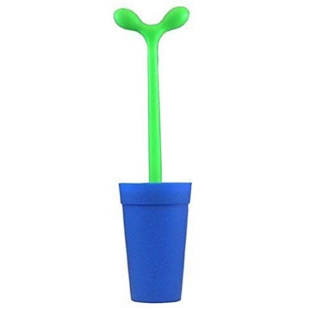 Alessi Merdolino ASG04 AZ Scopino di Design in Resina Termoplastica per Pulizia WC, Blu