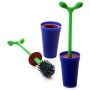 Alessi Merdolino ASG04 AZ Scopino di Design in Resina Termoplastica per Pulizia WC, Blu
