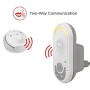 Motorola MBP 140 - Baby monitor audio digitale con unità bambino "plug-n-go" e piccola unità genitore portatile, modo eco e lu
