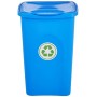 Stefanplast Pattumiera, Blu Capri, cm 37x37x56h