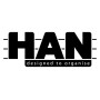 HAN 1450-11, Cassettiera System-Box, design attrattivo ed innovativo con 5 cassetti chiusi, grigio chiaro