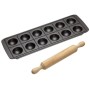 Kitchen Craft Italian Collection, Stampo Antiaderente per Ravioli con matterello