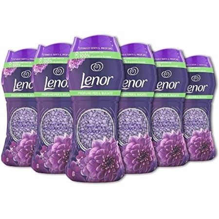 Lenor Profumo per Bucato con Ametista e Bouquet Floreale, Pacco da 6 x 210 g
