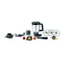 Moulinex FP825E Double Force, Robot da Cucina Multifunzione, 2 Diverse Potenze del Motore, Lame con Tecnologia PowelixLife, Set 