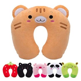 Cuscino da Viaggio per Bambini H HOMEWINS Cuscino Cervicale Ultra Morbido Cuscino Cervicale Animali per Dolori Cervicali Sonno p