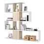 Azard, Zig-Zag, Libreria, Bianco (Bianco/Beige), 145 x 29 x 145 cm