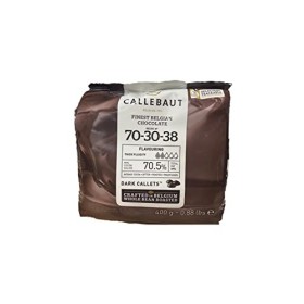 Callebaut  N ° 70-30-38 - Finale 70,5% Di Cioccolato Fondente Belga (Callets) 400 G Marrone