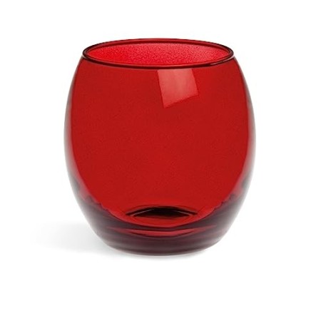 Excelsa Corinto Set 6 Bicchieri Acqua, Rosso, 6 unità