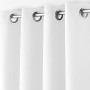 Douceur D'Intérieur - 1603527, Tenda Con Occhielli , 140 X 280 Cm , Essentiel , Poliestere Unito , Bianco