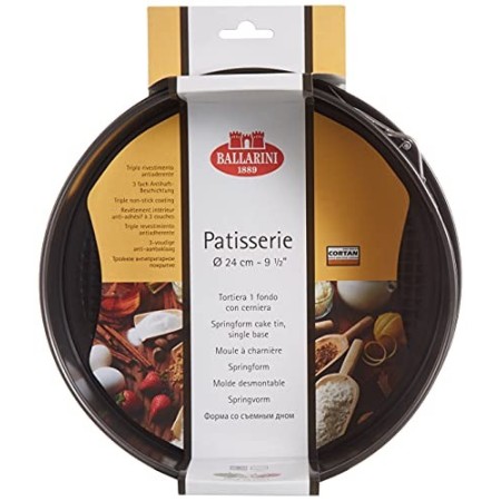 Ballarini Patisserie Tortiera Antiaderente, Alluminio, Grigio, 24 cm