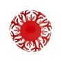 Alessi ESI01/25 R Mediterraneo Fruttiera, Acciaio Colorato con Resina Epossidica, Rosso