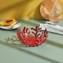 Alessi Fruttiera Mediterraneo , Acciaio Colorato Rosso